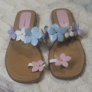 Colin Stuart floral sandals